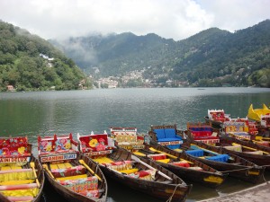 nainital india colorful boats