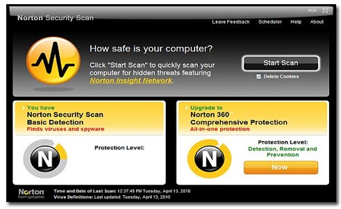 google pack norton security scan