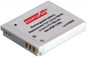 Digipower BP-CN6L Replacement Li-Ion Battery for Canon NB-6L for use ...