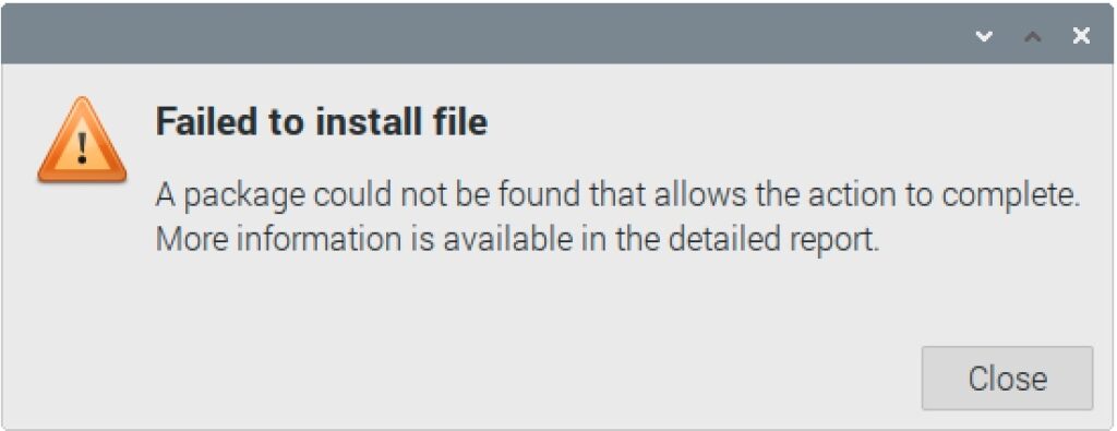 Raspberry Pi installation error