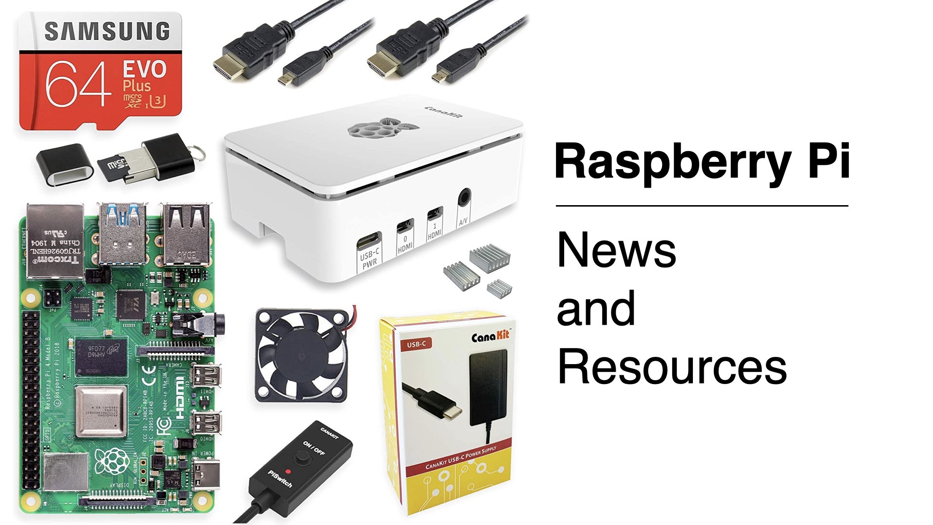  CanaKit Raspberry Pi 4 4GB Basic Starter Kit with Fan (4GB RAM)  : Electronics