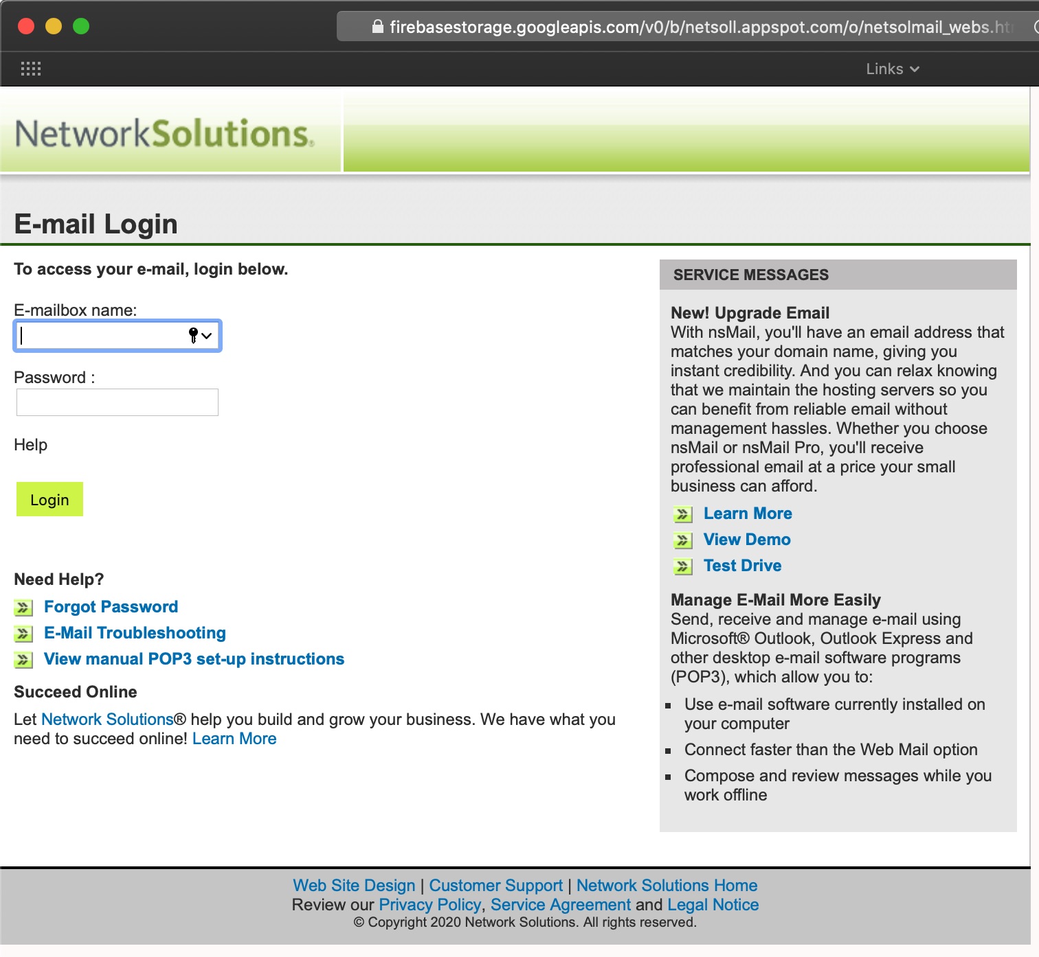 Network Solutions Possible Phishing Verify Email for SSL Certificate